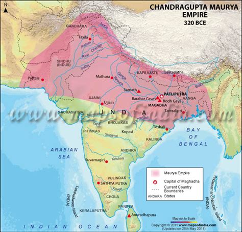 Chandragupta Maurya Empire 320 BCE