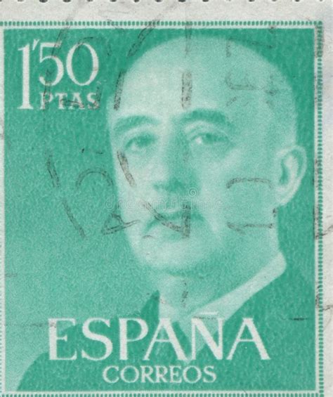 SPAIN - CIRCA 1949: Stamp Printed in Showing a Portrait of General Francisco Franco 1892-1975 ...