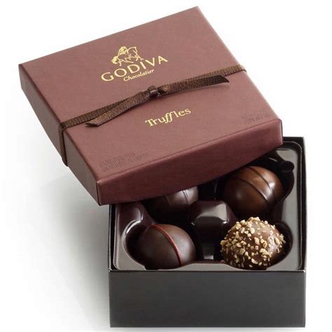 Godiva Signature Chocolate Truffles Gift Box - 4 Pc. • Chocolate Gift ...