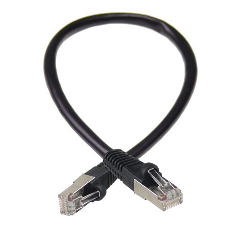 NTW 1' Cat6 Snagless Shielded (STP) Network Patch Cable - Black