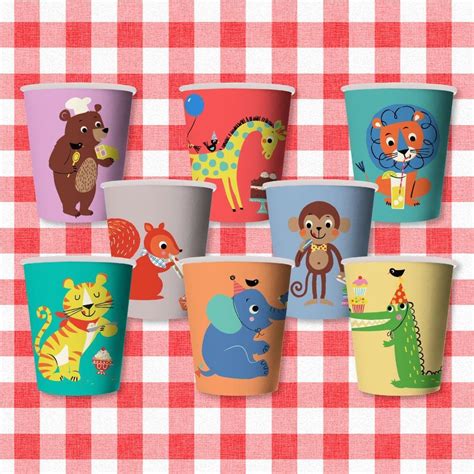 Party Animal Paper Cups | Animal party, Party ware, Safari theme party