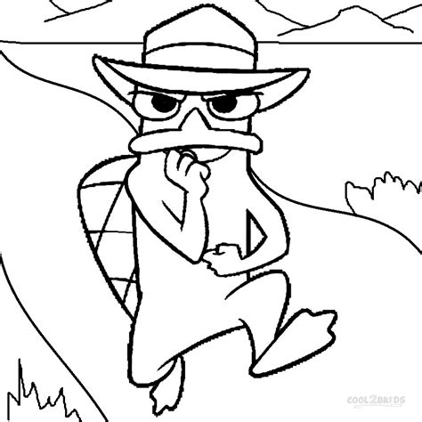 Printable Perry the Platypus Coloring Pages For Kids | Cool2bKids