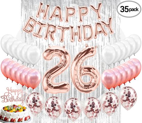 26th BIRTHDAY DECORATIONS Party Supplies and Rose Gold Party - Etsy