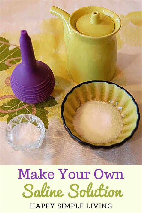 Homemade Saline Solution Recipe - Happy Simple Living