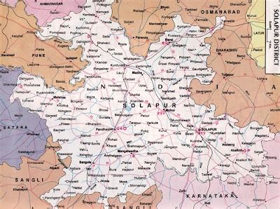 My Maharashtra: Road Routes Map Pandharpur Solapur District