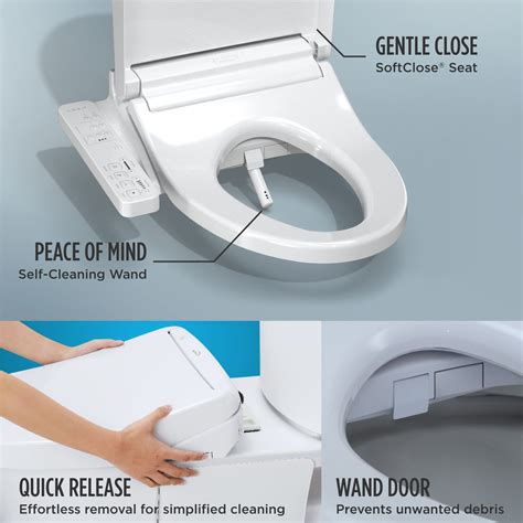 TOTO WASHLET KC2 Electronic Bidet Toilet Seat with Heated Seat and ...