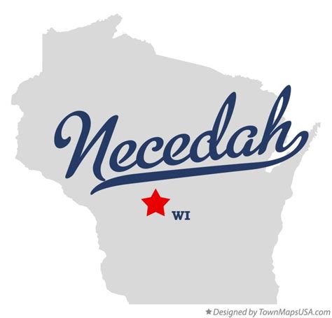 Map of Necedah, WI, Wisconsin