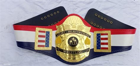 AWA World Light Heavyweight Championship Belt Mike Graham Buck Zumhofe ...