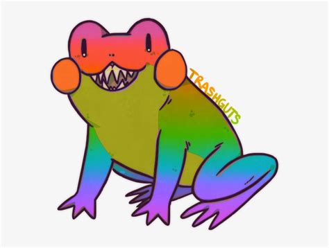Frog But With A Gradient Rainbow Overlay - 578x541 PNG Download - PNGkit