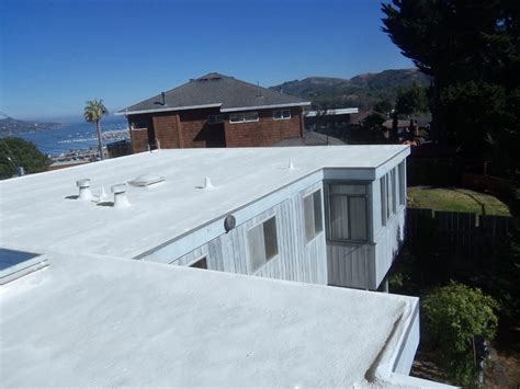 Marin County Spray Foam Flat Roof - Contemporary - Exterior - San Francisco - by Wedge Roofing