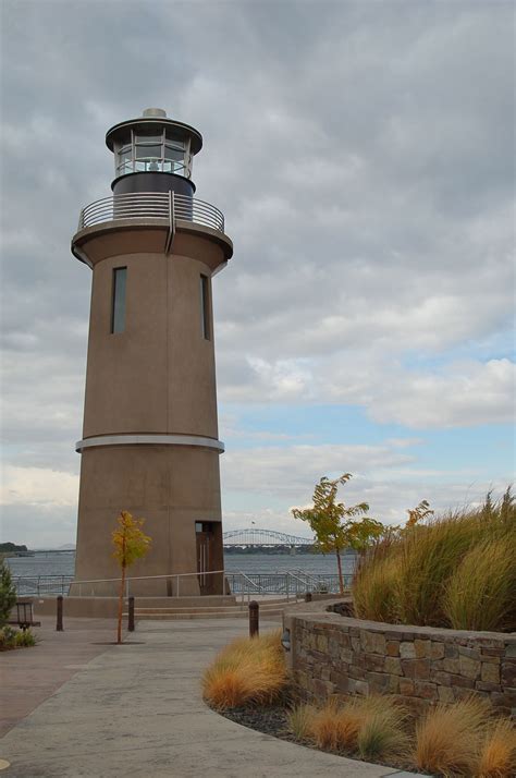 Overlooking the Columbia River, the Clover Island Lighthouse in Kennewick, Washington, is the ...