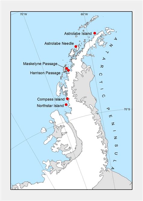 Marine Navigation - Place Names - British Antarctic Territory