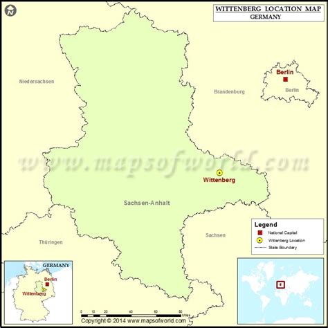 Wittenberg Germany Map