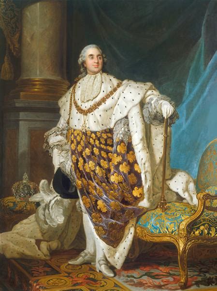 Portrait of Louis XVI, King of France and Navarre, Wearing Coronation ...