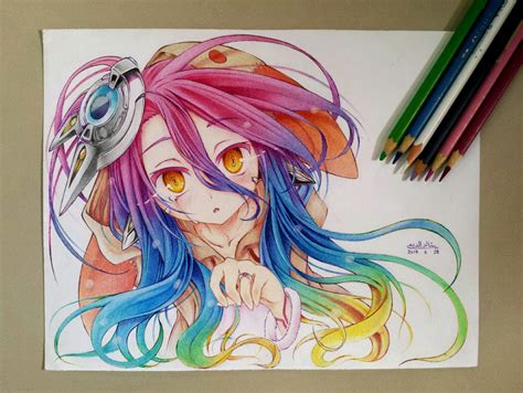 How To Shade Anime Hair With Colored Pencils This should be an easy and ...