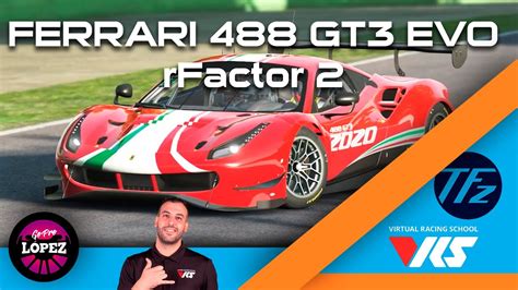rFactor 2 || NEW Ferrari 488 GT3 EVO 2020 - First Test - YouTube