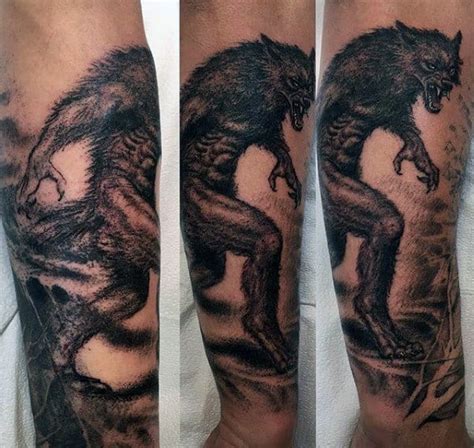 80 Werewolf Tattoo Designs For Men - Full Moon Folklore