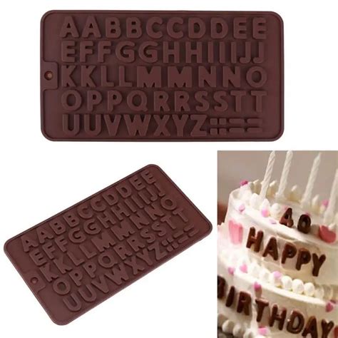 Aliexpress.com : Buy 26 Alphabet Silicone Letters Silicone 3D Molds For ...