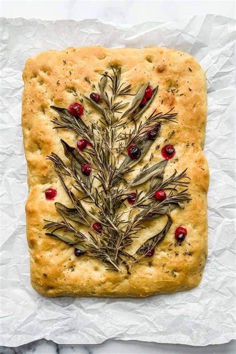 Decorated Focaccia Bread Recipe - This Healthy Table