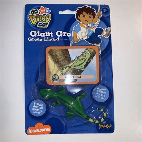 Go Diego Go! Giant Gro Lizard Grows In Water Toy New Sealed Nickelodeon 2007 | eBay