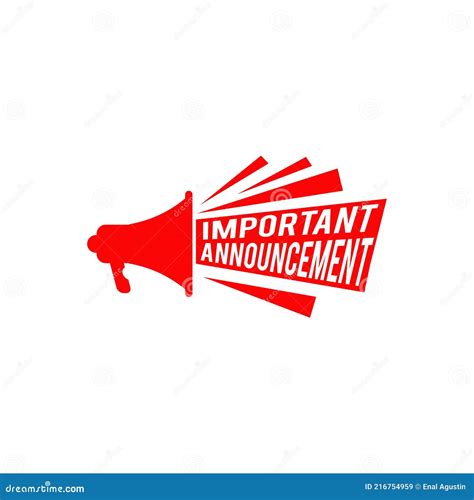 Announcement Logo Label Design Template Stock Vector - Illustration of label, notice: 216754959