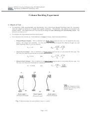 Column Buckling Experiment: Determining Critical Buckling Loads | Course Hero