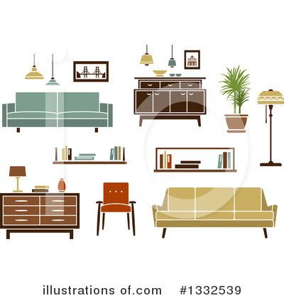 Furniture Clipart #1229351 - Illustration by Vector Tradition SM