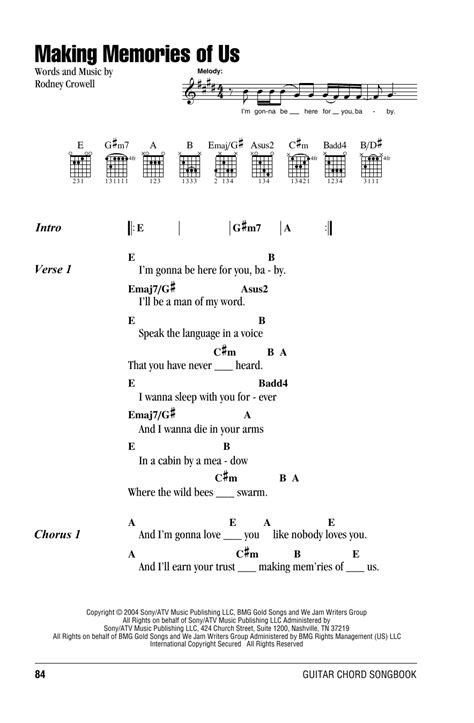 Making Memories Of Us by Keith Urban - Guitar Chords/Lyrics - Guitar Instructor