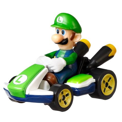 Hot Wheels Mario Kart Luigi Diecast Car [Standard Kart] - Walmart.com - Walmart.com