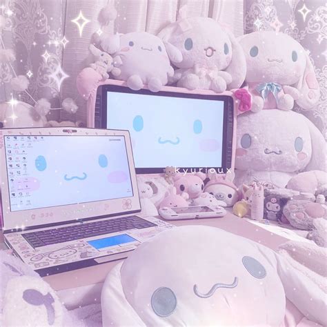 cinnamoroll 🤍 desk in 2022 | Candy themed bedroom, Kawaii room, Kawaii ...