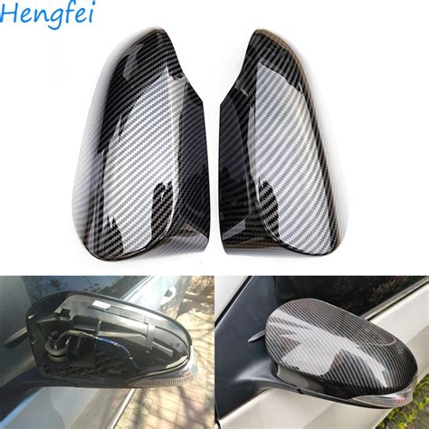 Hengfei Car Accessories For Toyota Vitz 2011~2019 Carbon Fiber Rearview Mirror Cover Rearview ...