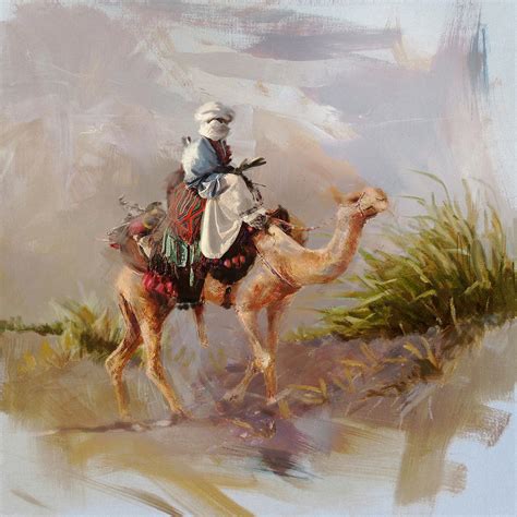 Camels and Desert 6 Painting by Mahnoor Shah - Fine Art America