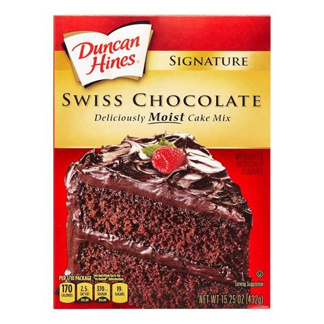 Duncan Hines Swiss Chocolate Cake Mix 15.25 Oz - GJ Curbside