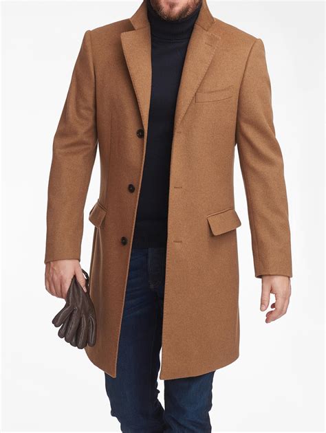 Camel Wool/Cashmere Blend Coat - Surmesur