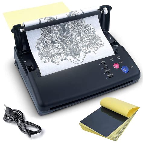 Buy Tattoo Transfer Stencil Machine Copier Printer Thermal Tattoo Kit ...