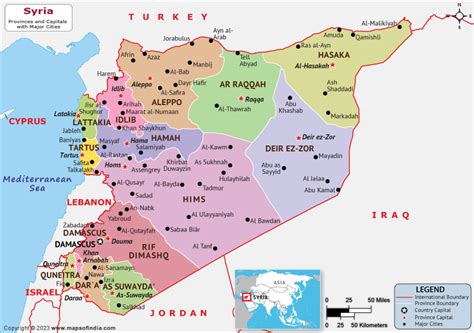 Syria Map | HD Political Map of Syria