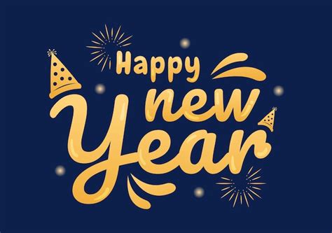 Premium Vector | Happy New Year 2023 Celebration Template Hand Drawn ...