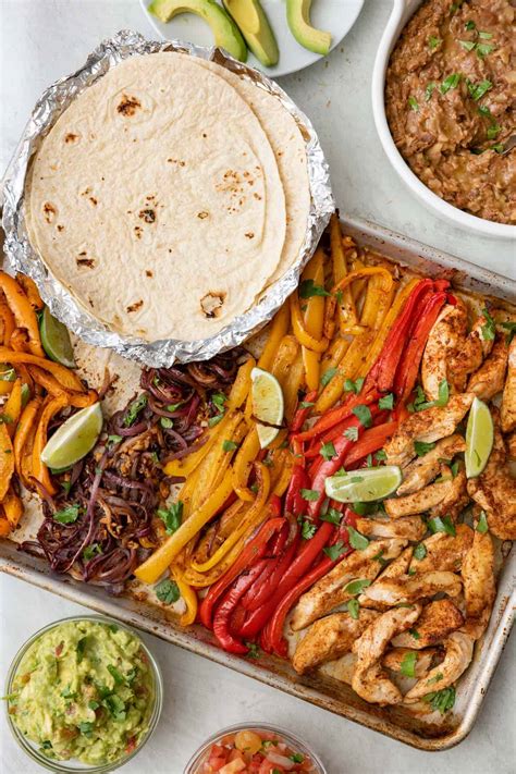 Sheet Pan Chicken Fajitas - Feel Good Foodie