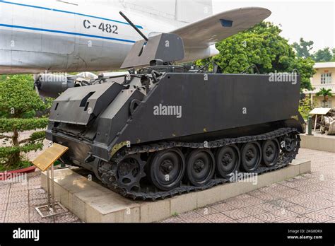 A US Army M113 armored personnel carrier from the Vietnam War at the Vietnam Military History ...