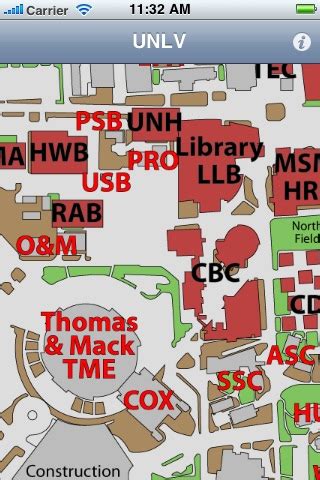 UNLV Campus Map: Campus and Building Maps for University of Nevada, Las Vegas by Smart Little Kid