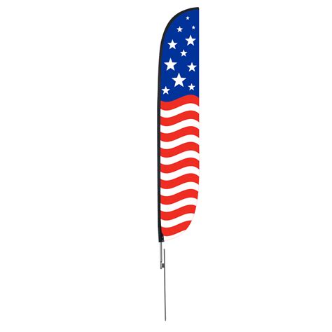 American Flag 12ft Feather Flag Old Glory Horizontal in Stock