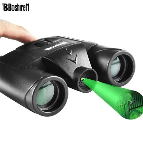 10x25 Night Vision Binoculars Built in Green Laser Light No Infrared Professional Bak4 Roof ...