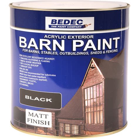 Bedec Barn Paint Matt Black 2.5L | Toolstation