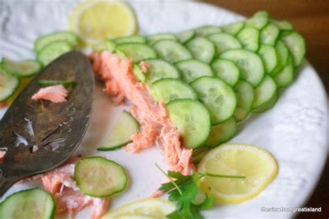 Poached Salmon with Cucumber 'Scales' | Poached salmon, Salmon recipes, Fish recipes