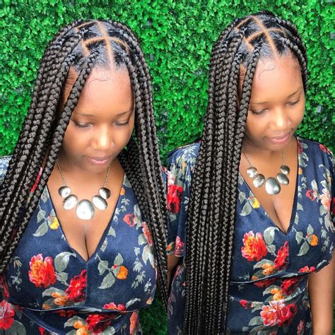 Medium Long Knotless Braids - Braids Hairstyles