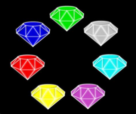 All 7 Chaos Emeralds by Zander-The-Artist on DeviantArt