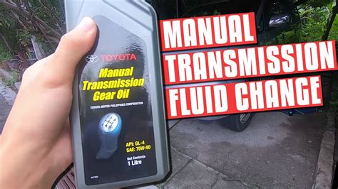 How To Change Manual Transmission Fluid - YouTube