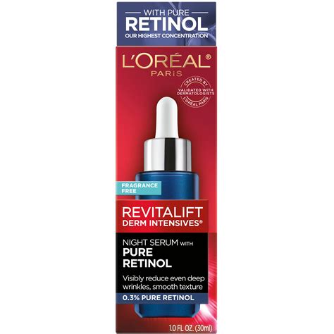 L'oreal Revitalift Derm Intensives Retinol Night Serum with Pure Retinol - Shop Moisturizers at ...