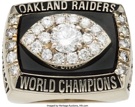 1976 Oakland Raiders Super Bowl XI Championship Ring Presented to | Lot ...