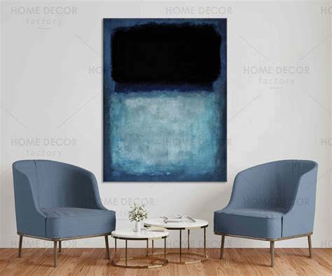 MARK ROTHKO Blue and Grey print 1962 Blue Dark Paintings | Etsy